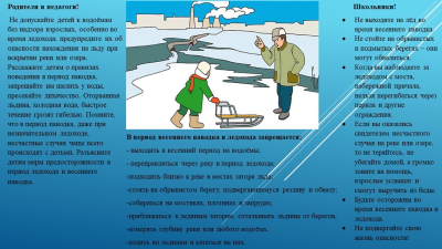 Опасность весеннего льда